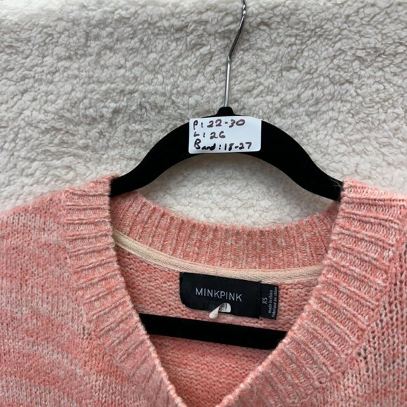 XS - MINKPINK - Oversized Pink Vira Knit Sweater Rent the Runway RTR $99 msrp - Picture 10 of 13